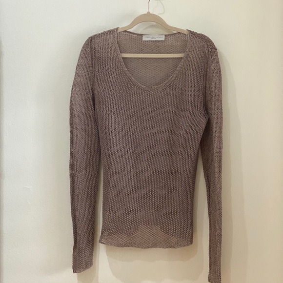 Stella McCartney Tan Knit Sweater Size Medium
